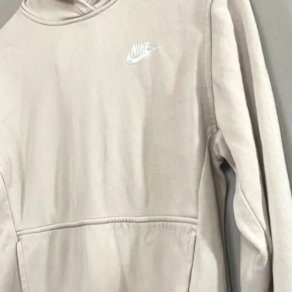 Nike Embroidered Beige Hoodie Youth Large